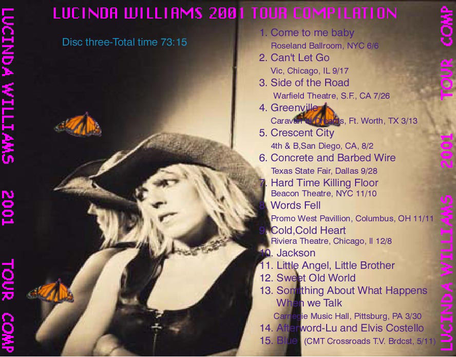 Lucinda Williams Tour Comp